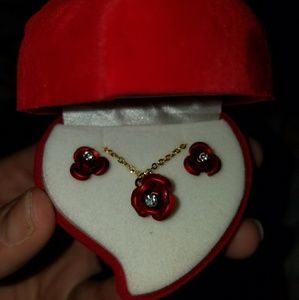 Earring and necklace